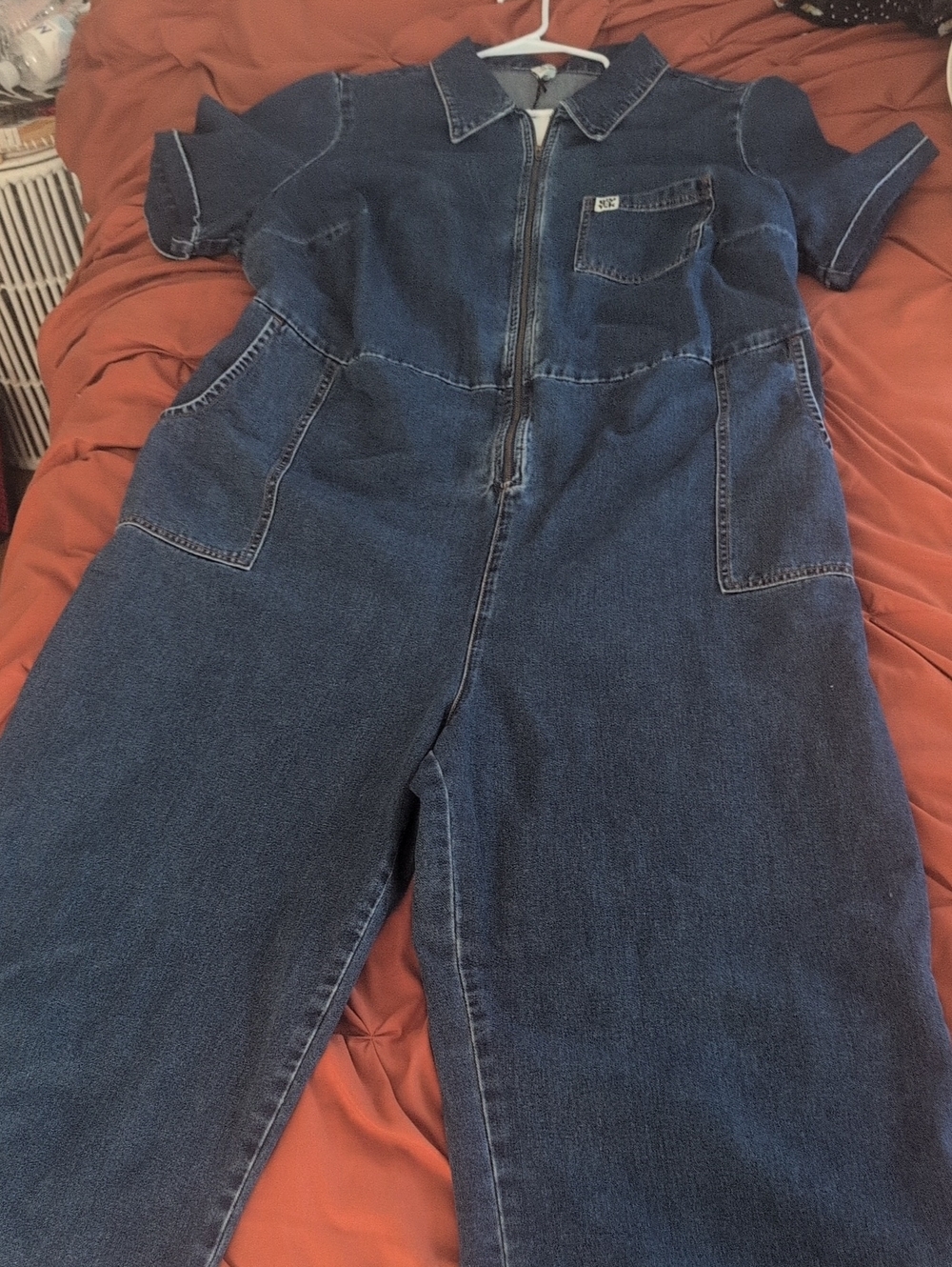 Ya Los Angeles Dark Blue Denim Jumpsuit